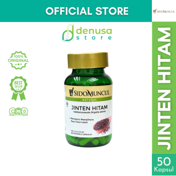 SIDOMUNCUL Natural Jinten Hitam Habbatussauda 50 Vegetable Capsules