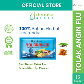 SIDOMUNCUL Tolak Angin Flu 1 Kotak 12 Sachet