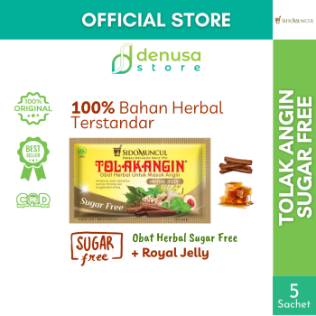 SIDOMUNCUL Tolak Angin Sugar Free 1 Kotak 5 Sachet