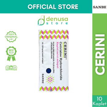 CERINI Cetirizine 1 Strip 10 Kaplet