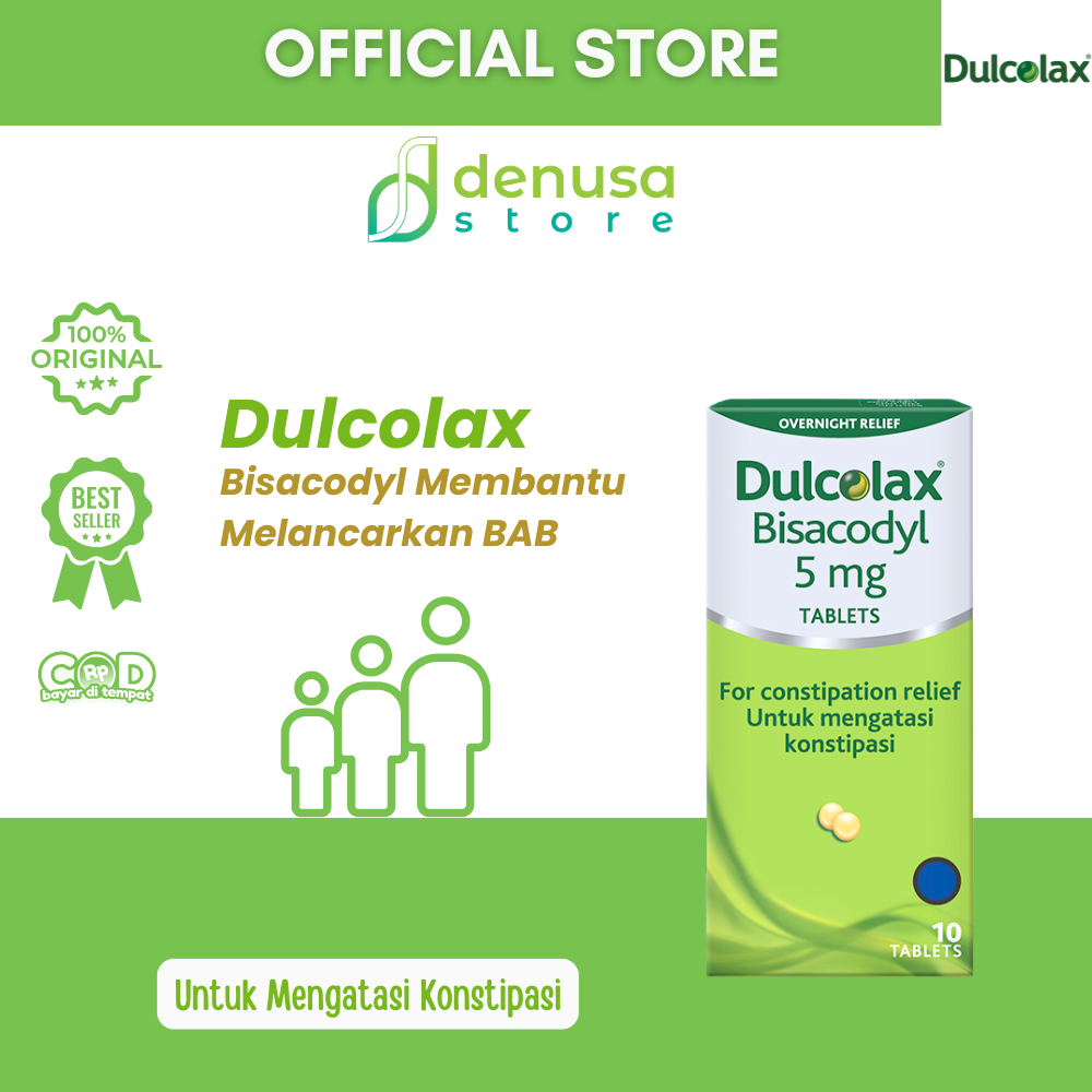 Dulcolax Bisacodyl 5mg Untuk Mengatasi Konstipasi 10 Tablets