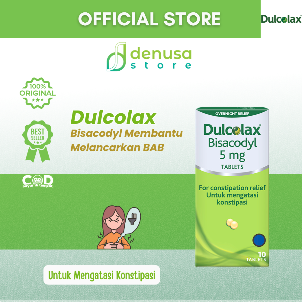 Dulcolax Bisacodyl 5mg Untuk Mengatasi Konstipasi 10 Tablets