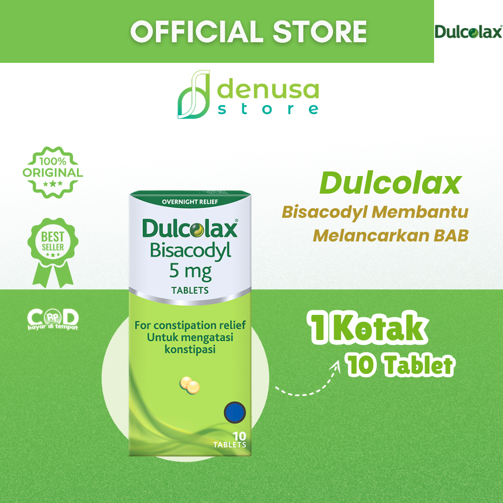 Dulcolax Bisacodyl 5mg Untuk Mengatasi Konstipasi 10 Tablets