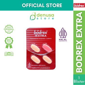 BODREX Extra 1 Blister 4 Kaplet Lapis Dua