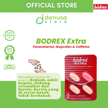 BODREX Extra 1 Blister 4 Kaplet Lapis Dua