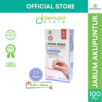 DONG BANG Sterile Acupuncture Needles 1,5 Cun 0,25 x 40mm Isi 100pcs | Jarum Akupuntur