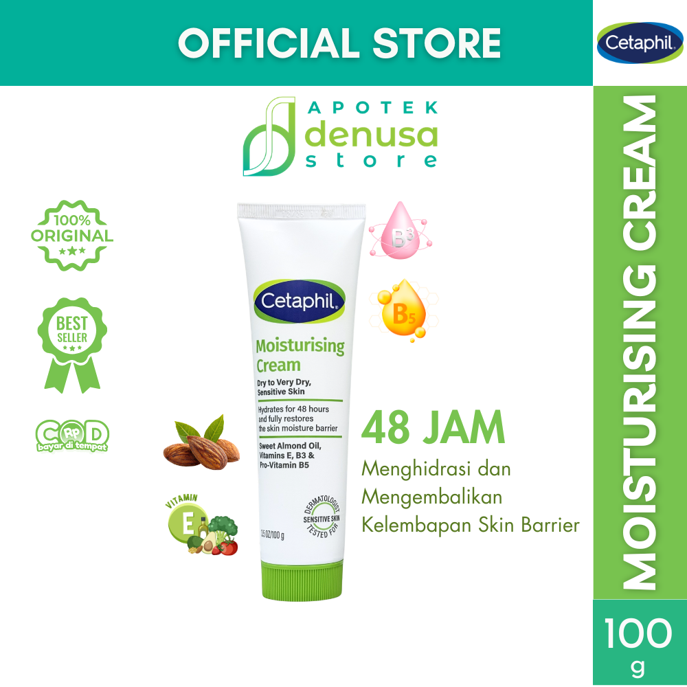 CETAPHIL Moisturising Cream Dry To Very Dry Sensitive Skin 100 g