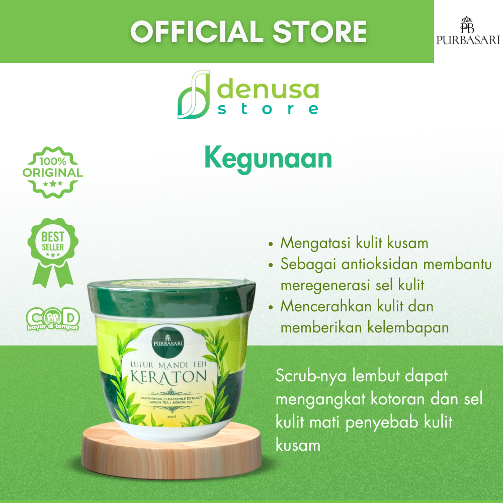 PURBASARI Lulur Mandi Teh Keraton 200 gram