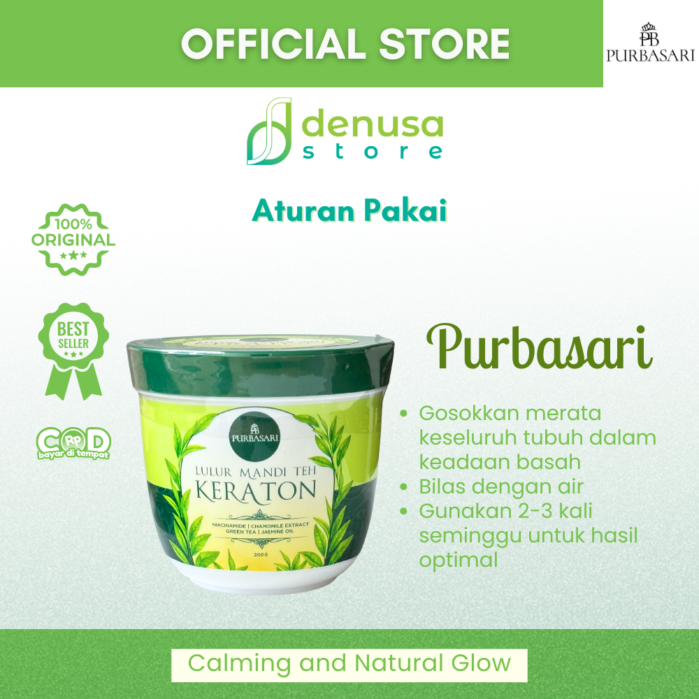 PURBASARI Lulur Mandi Teh Keraton 200 gram