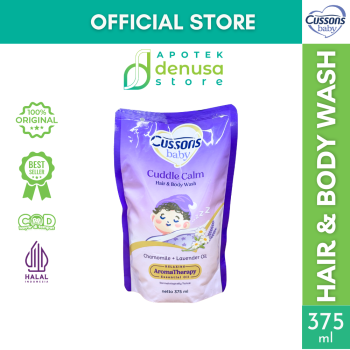 CUSSONS BABY Cuddle Calm Hair n Body Wash Pouch 375 ml