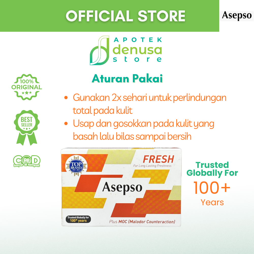 ASEPSO Fresh For Long Lasting Freshness Plus MOC 80 g