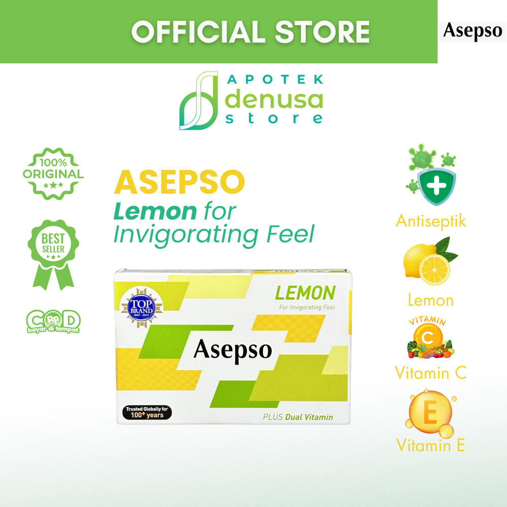 ASEPSO Lemon For Invigorating Feel Plus Dual Vitamin 80 g