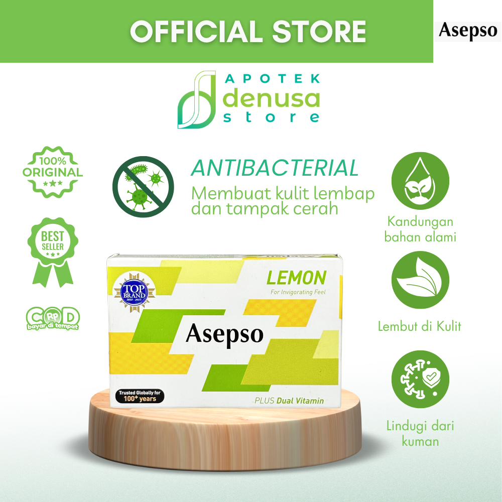 ASEPSO Lemon For Invigorating Feel Plus Dual Vitamin 80 g