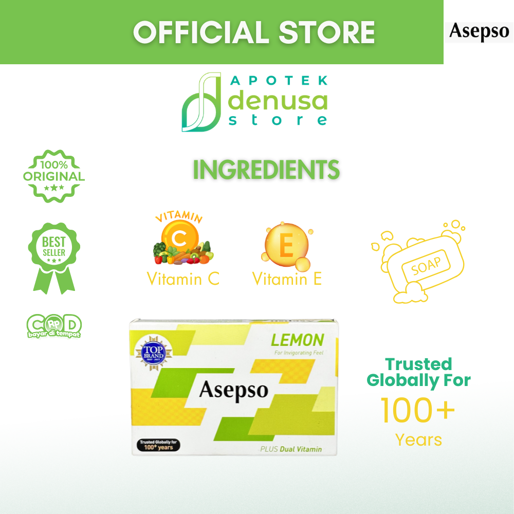 ASEPSO Lemon For Invigorating Feel Plus Dual Vitamin 80 g