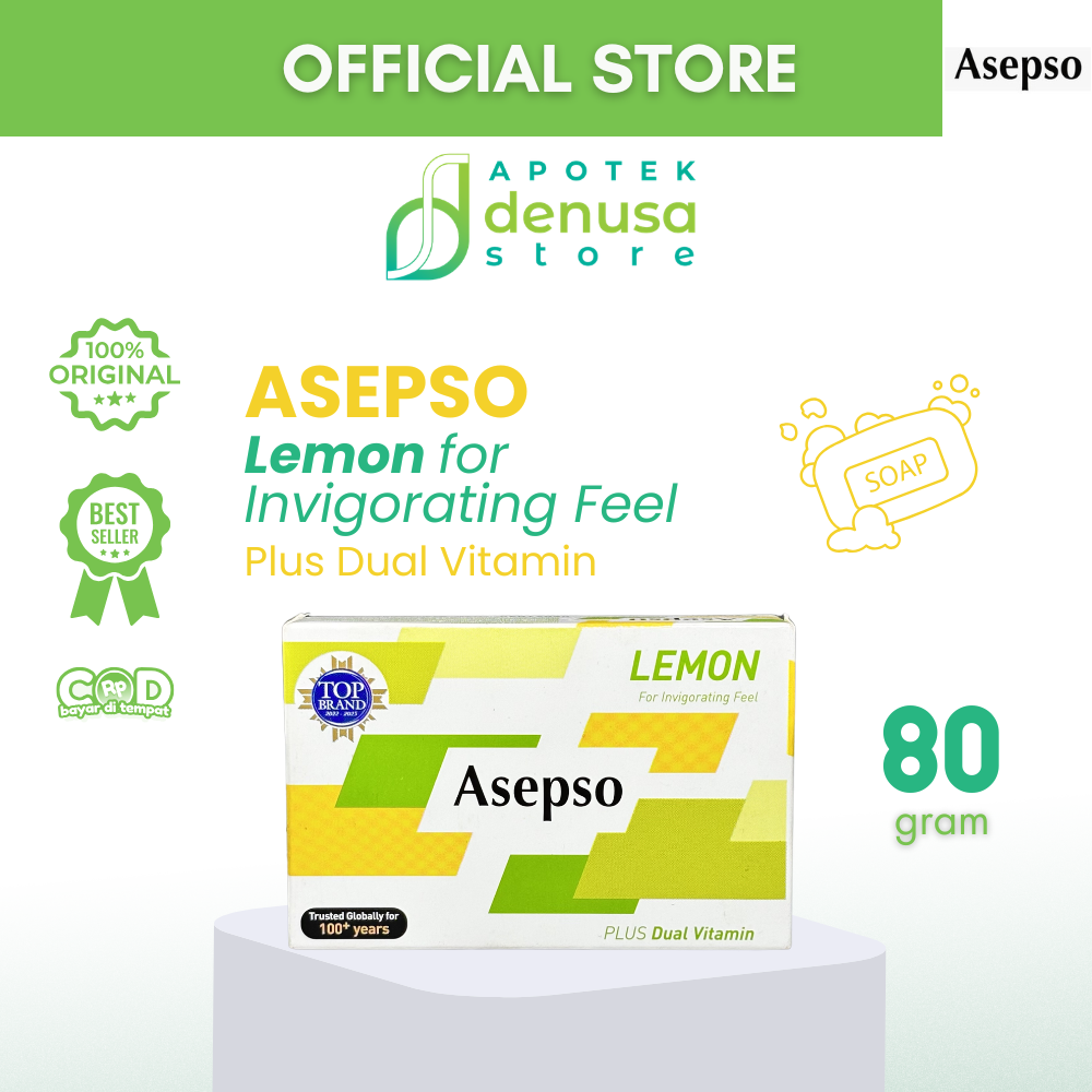 ASEPSO Lemon For Invigorating Feel Plus Dual Vitamin 80 g