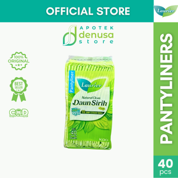 LAURIER Natural Clean Daun Sirih+Sage Pantyliners isi 40