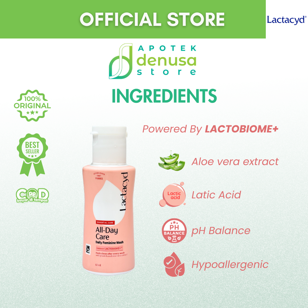 LACTACYD Essential Care All Day Care Daily Feminine Wash 60 ml