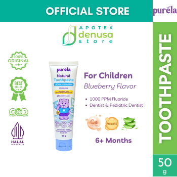 PURELA Natural Toothpaste For Children Blueberry Flavour 50 g
