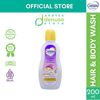 CUSSONS BABY Cuddle Calm Hair n Body Wash Botol 200 ml