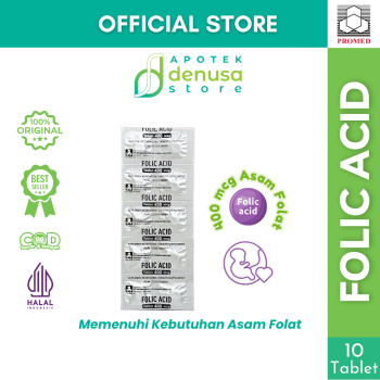 Folic Acid 400 mcg 1 Strip 10 Tablet