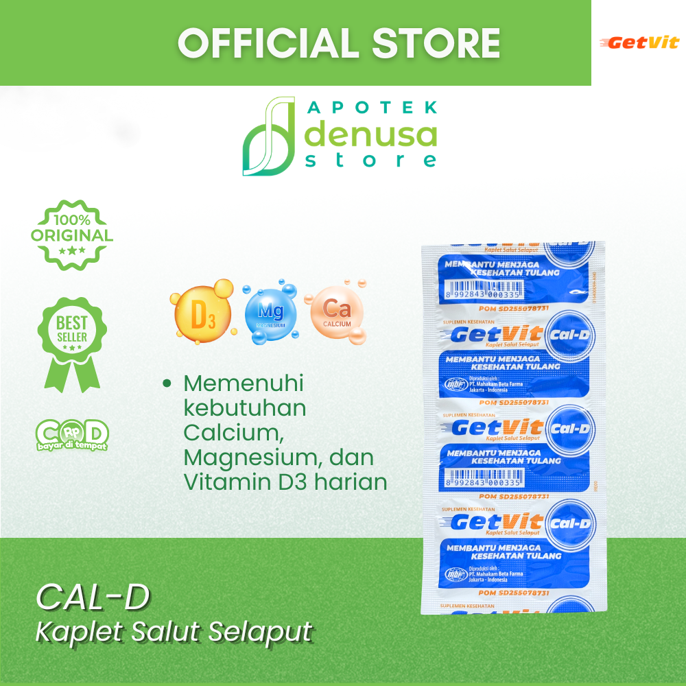 GETVIT Cal-D 1 Box 5 Strip