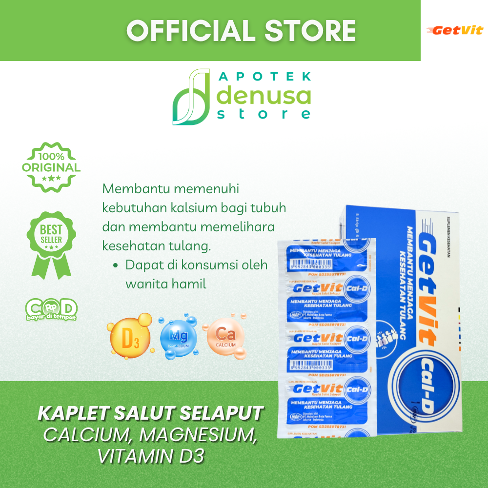GETVIT Cal-D 1 Box 5 Strip