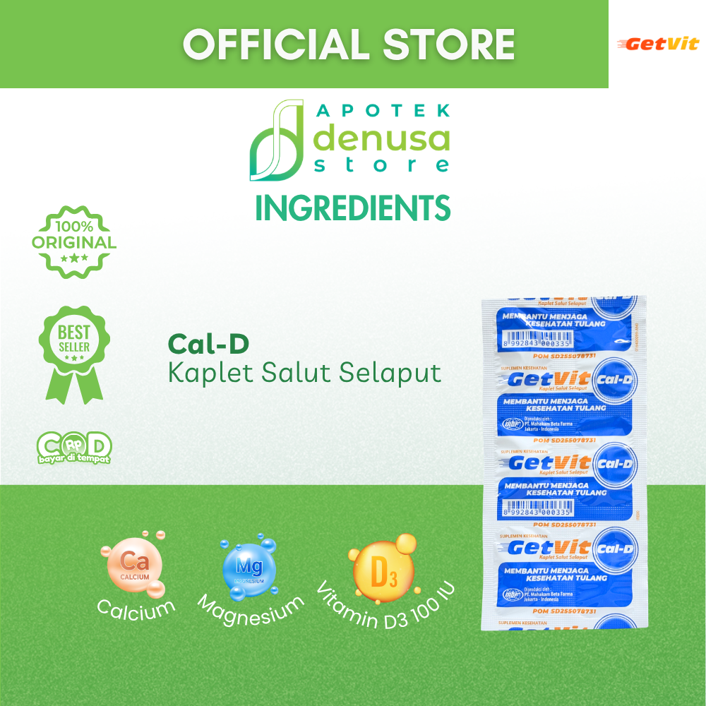 GETVIT Cal-D 1 Box 5 Strip