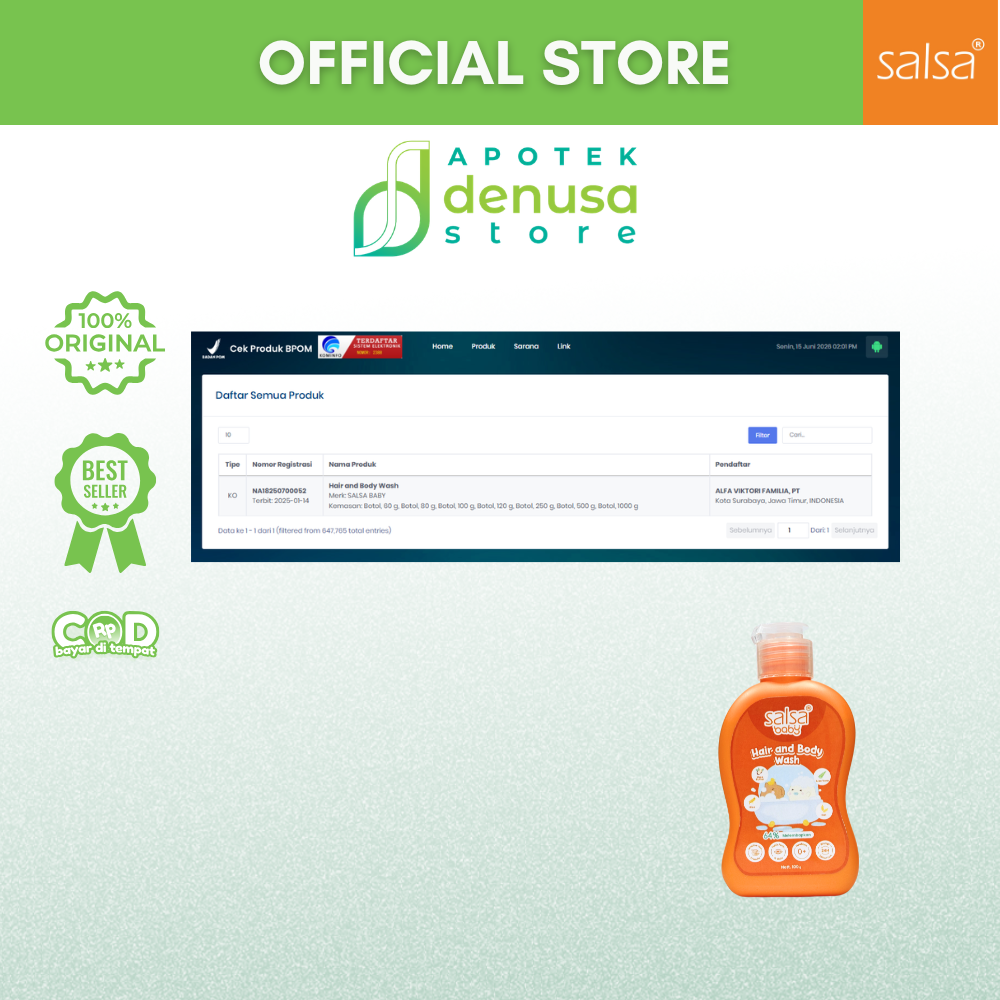 SALSA BABY Hair n Body Wash 100 g - Image 8