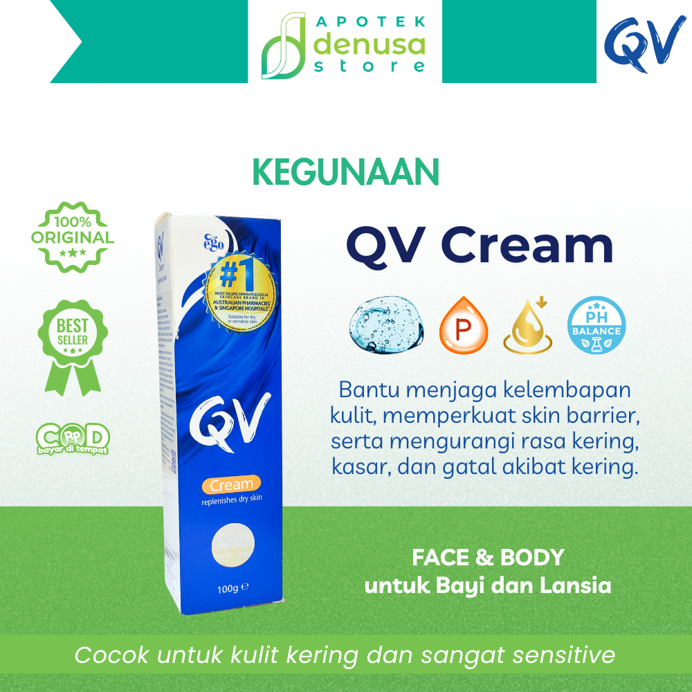 EGO QV Cream Replenishes Dry Skin 100g