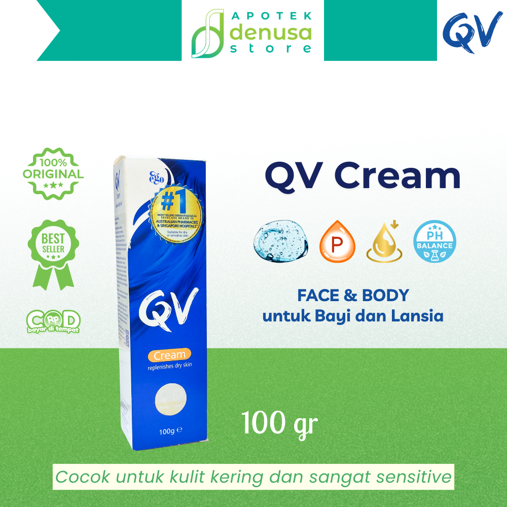 EGO QV Cream Replenishes Dry Skin 100g