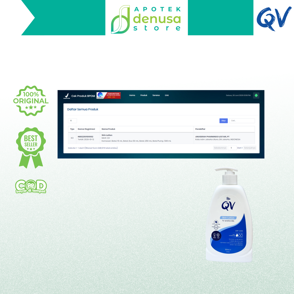 EGO QV Skin Lotion For Sensitive Dry Skin 500 ml