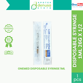 OneMed Disposable Syringe 1ml 26G x 1/2